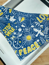 Load image into Gallery viewer, Peace for Ukraine Bandana
